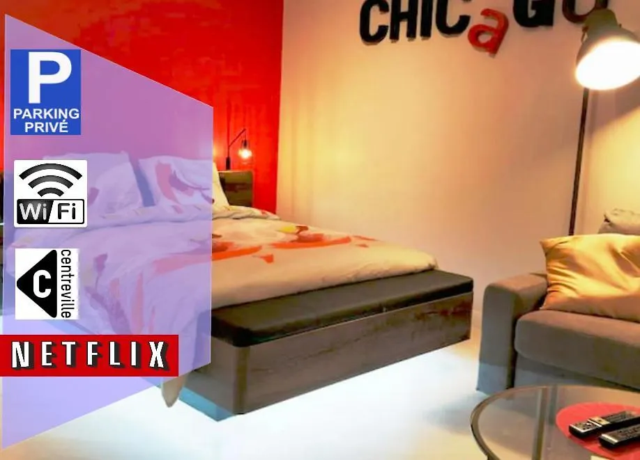 Le Chicago 4 Pers Centre Ville Wifi Parking Tram Apartment Clermont-Ferrand France